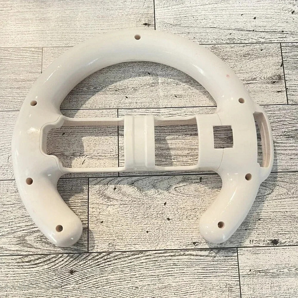 Nintendo Wii Racing Wheel White Unbranded - Picture 4 of 4